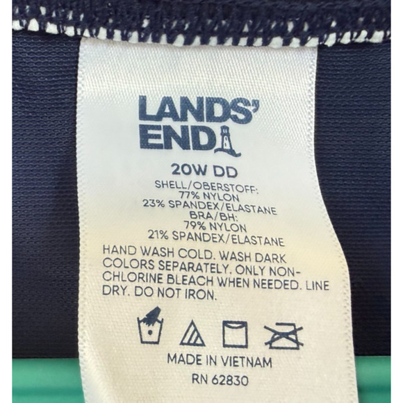 Women's Plus Tankini High Neck UPF 50 Sun Protection Modest Swimsuit Top 20W DD - Picture 5 of 9